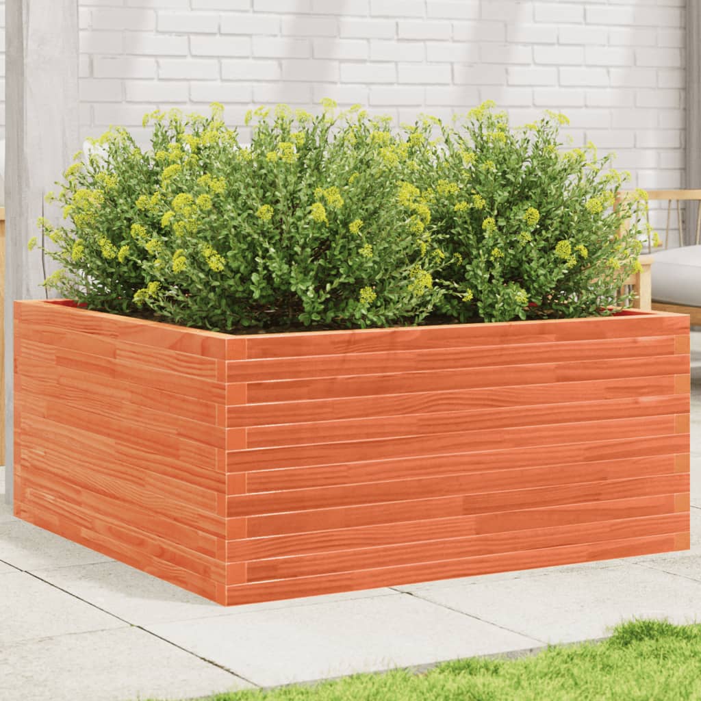 4-tier solid pine white planter 80.5x79x36 cm