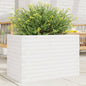 Jardinera 4 niveles madera maciza de pino blanca 80,5x79x36 cm