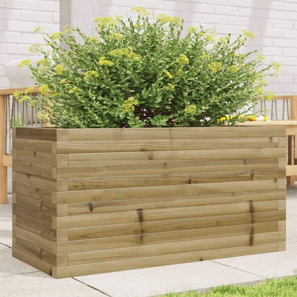 4-tier solid pine white planter 80.5x79x36 cm