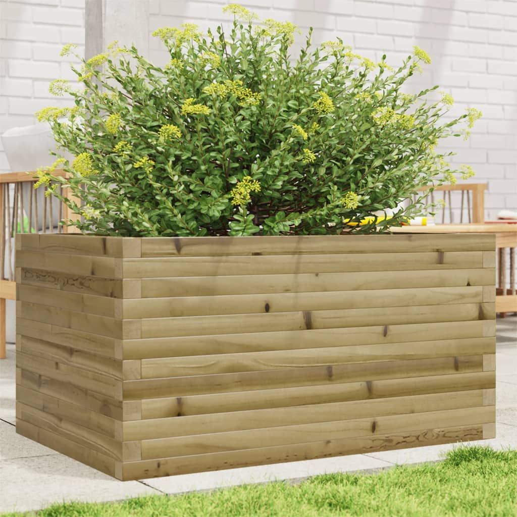 4-tier solid pine white planter 80.5x79x36 cm
