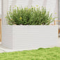 Jardinera 4 niveles madera maciza de pino blanca 80,5x79x36 cm