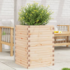 Jardinera acero blanco 32x29x75 cm