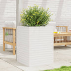Jardinera acero blanco 32x29x75 cm
