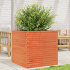 Jardinera acero blanco 32x29x75 cm