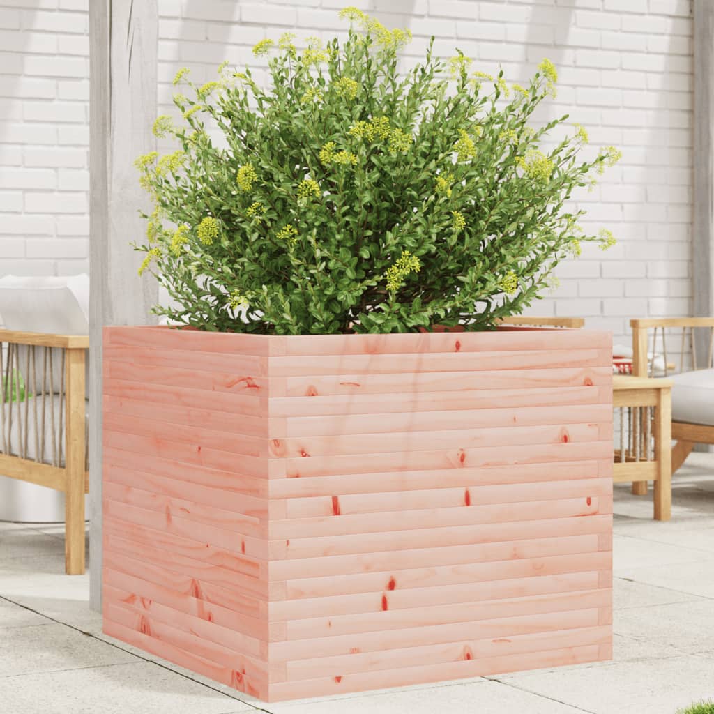 Jardinera acero blanco 32x29x75 cm