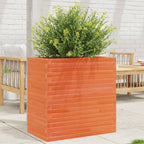 Jardinera acero blanco 32x29x75 cm