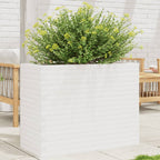 Jardinera acero blanco 32x29x75 cm