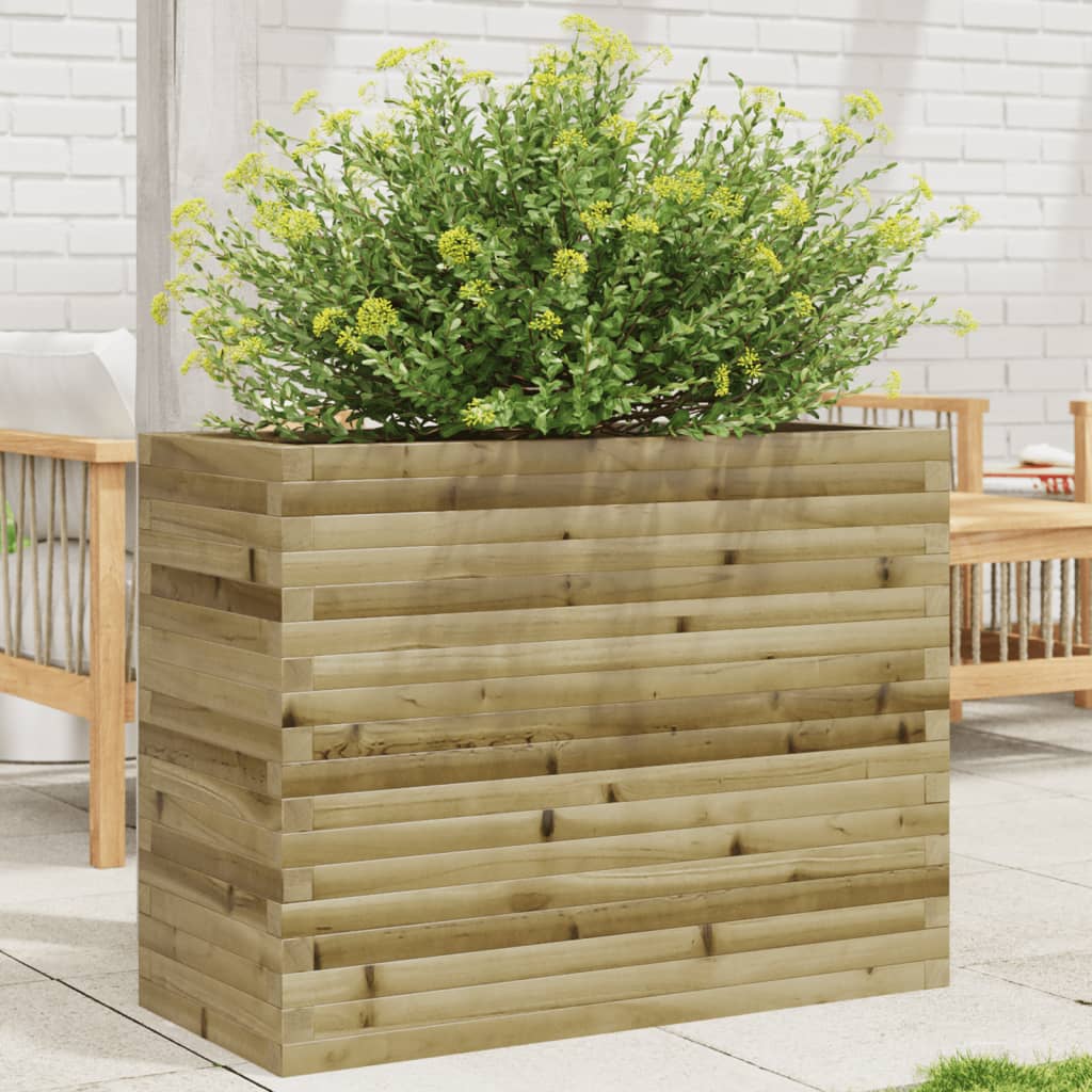 Jardinera acero blanco 32x29x75 cm