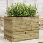 Jardinera acero blanco 32x29x75 cm