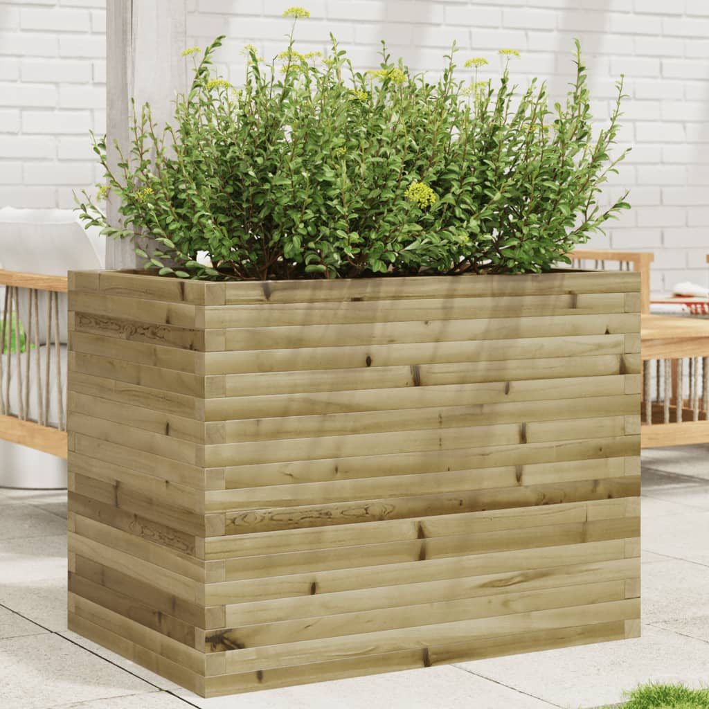 Jardinera acero blanco 32x29x75 cm