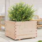 Jardinera acero blanco 32x29x75 cm