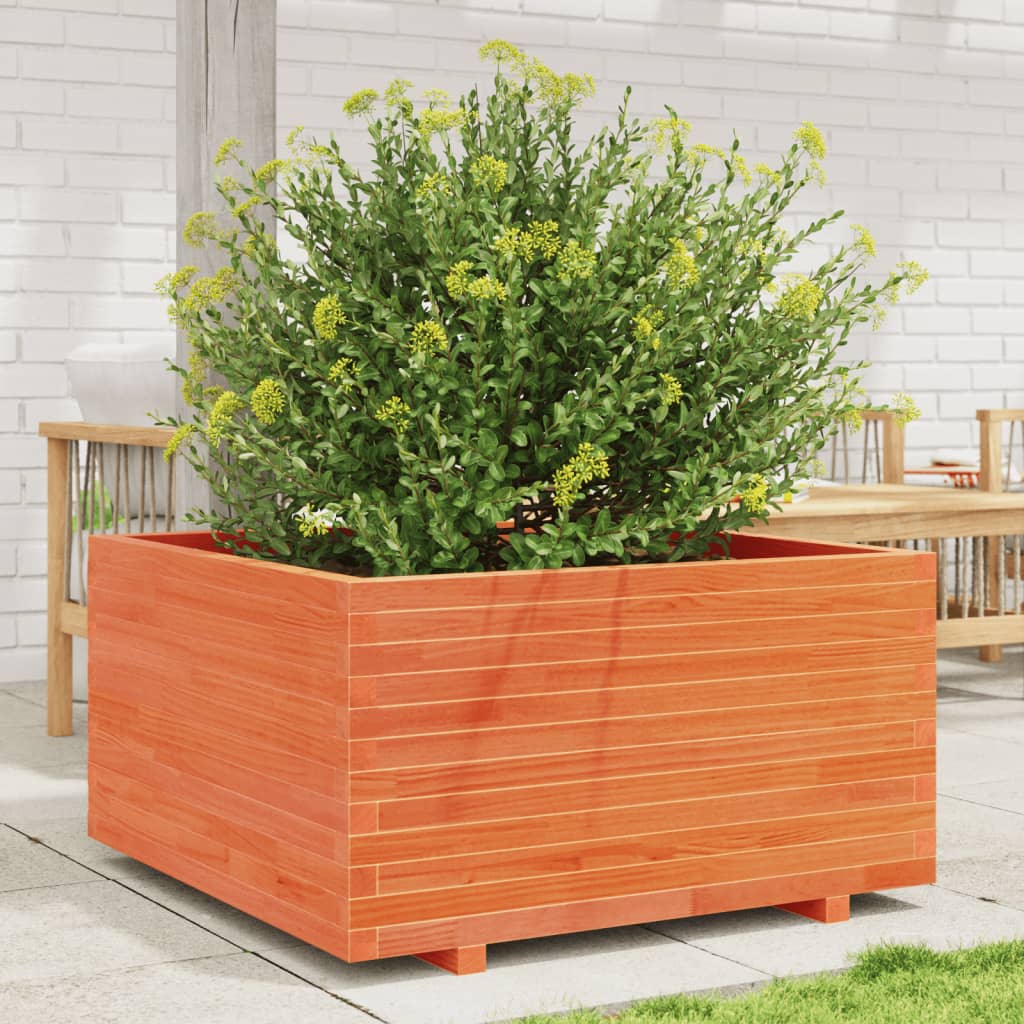 Jardinera acero blanco 32x29x75 cm
