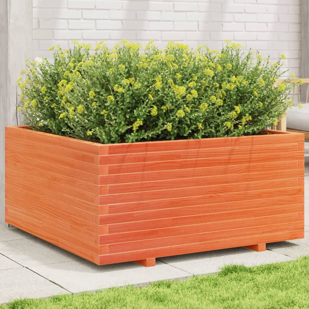Jardinera acero blanco 32x29x75 cm