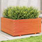 Jardinera acero blanco 32x29x75 cm