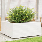 Jardinera acero blanco 32x29x75 cm