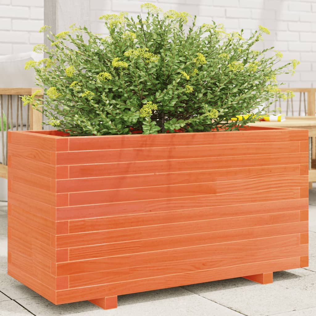 Jardinera acero blanco 32x29x75 cm