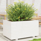 Jardinera acero blanco 32x29x75 cm