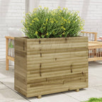 Jardinera acero blanco 32x29x75 cm