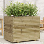 Jardinera acero blanco 32x29x75 cm