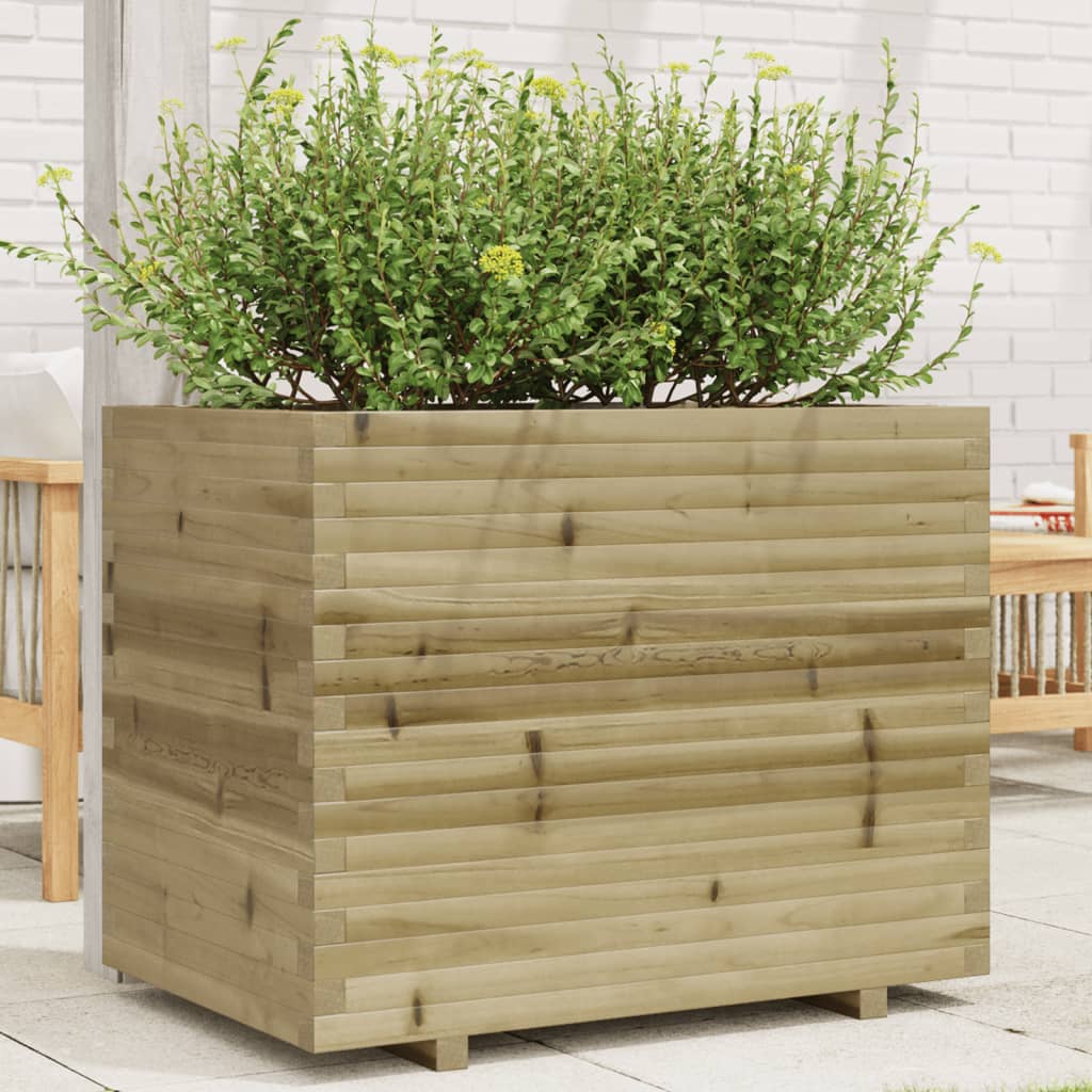 Jardinera acero blanco 32x29x75 cm