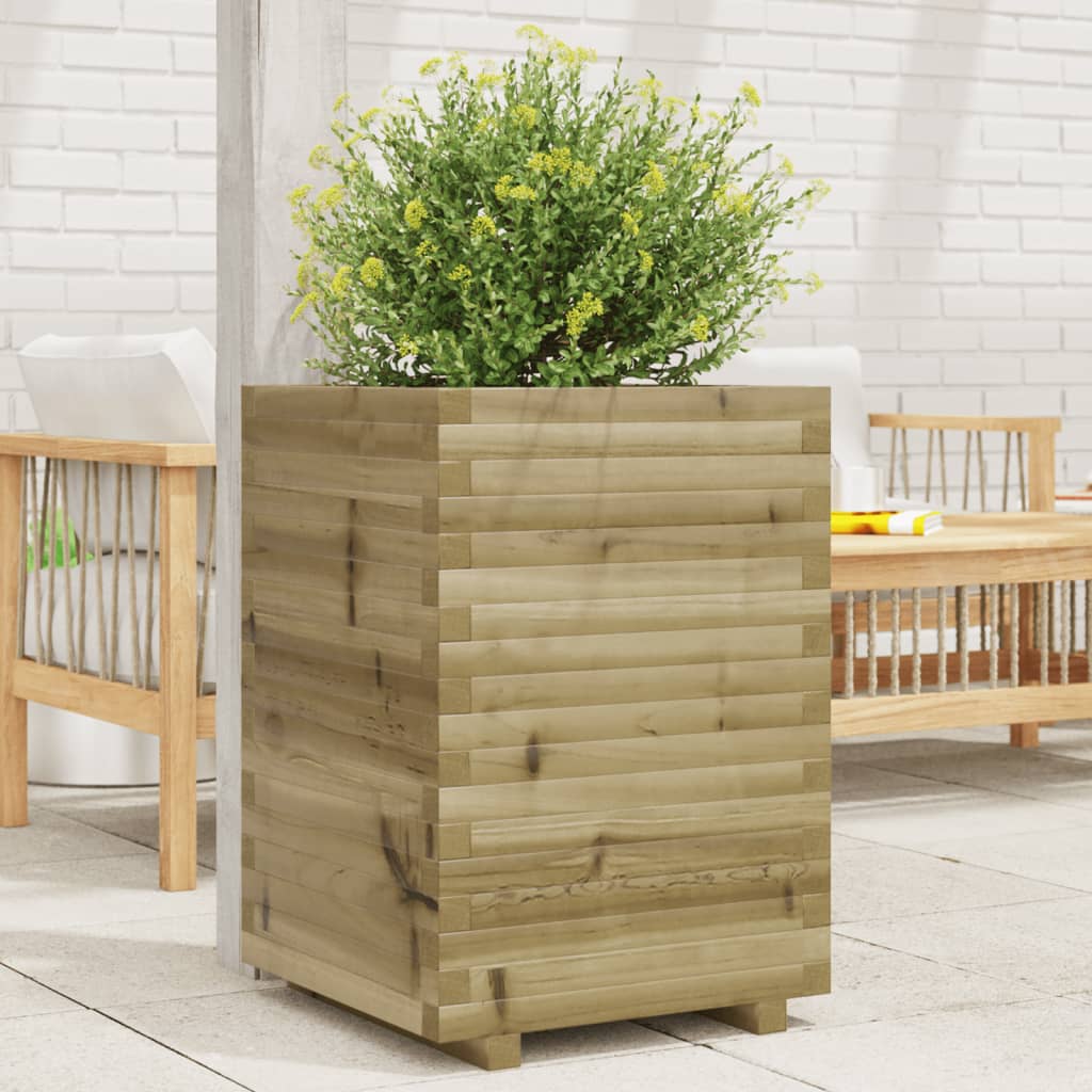 Jardinera acero blanco 32x29x75 cm