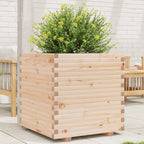 Jardinera acero blanco 32x29x75 cm