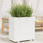 Jardinera acero blanco 32x29x75 cm