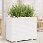 Jardinera acero blanco 32x29x75 cm