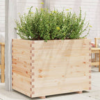Jardinera acero blanco 32x29x75 cm