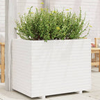 Jardinera acero blanco 32x29x75 cm