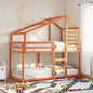 Cama con techo madera maciza de pino 80x200 cm