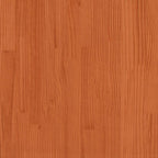 Cama alta com telhado madeira maciça de pinho castanho cera 90x190 cm