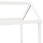 Sofá cama con techo madera maciza de pino blanco 80x200 cm