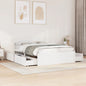 Cama sin colchón madera maciza de pino blanca 180x200 cm