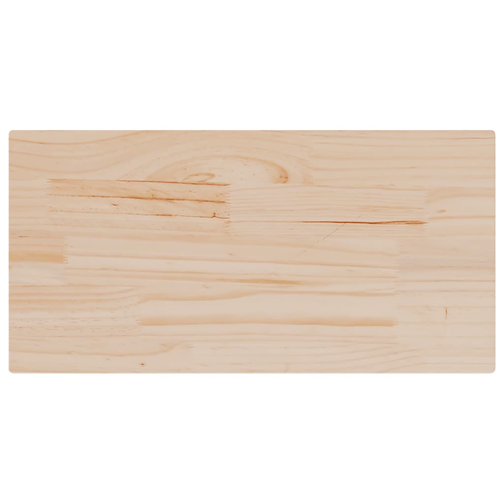 Tablero de mesa rectangular 2 uds madera de pino 60x30x1,7 cm