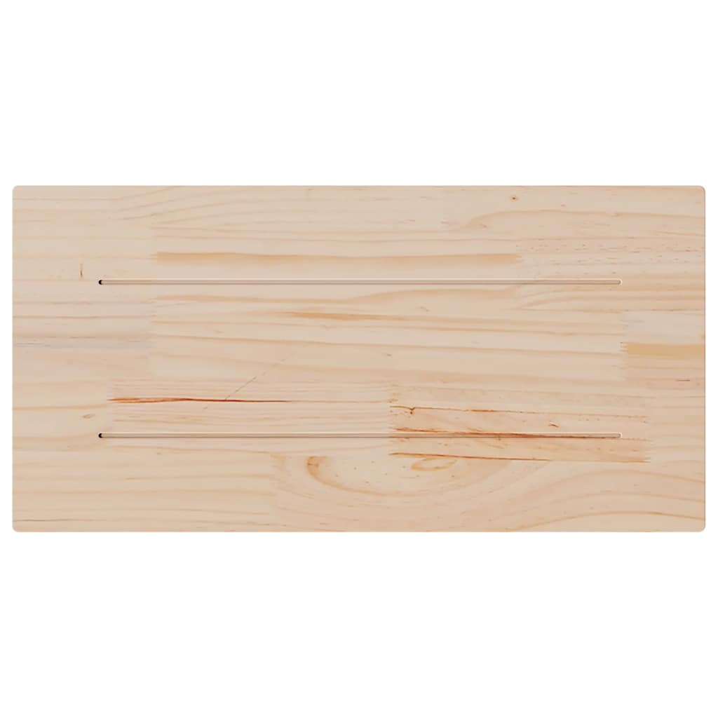 Tablero de mesa rectangular 2 uds madera de pino 60x30x1,7 cm
