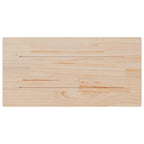 Tablero de mesa rectangular 2 uds madera de pino 60x30x1,7 cm