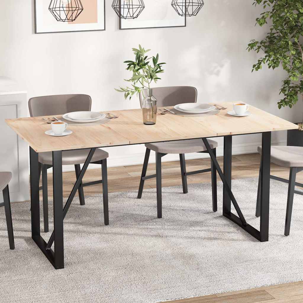 Tablero de mesa rectangular 2 uds madera de pino 60x30x1,7 cm
