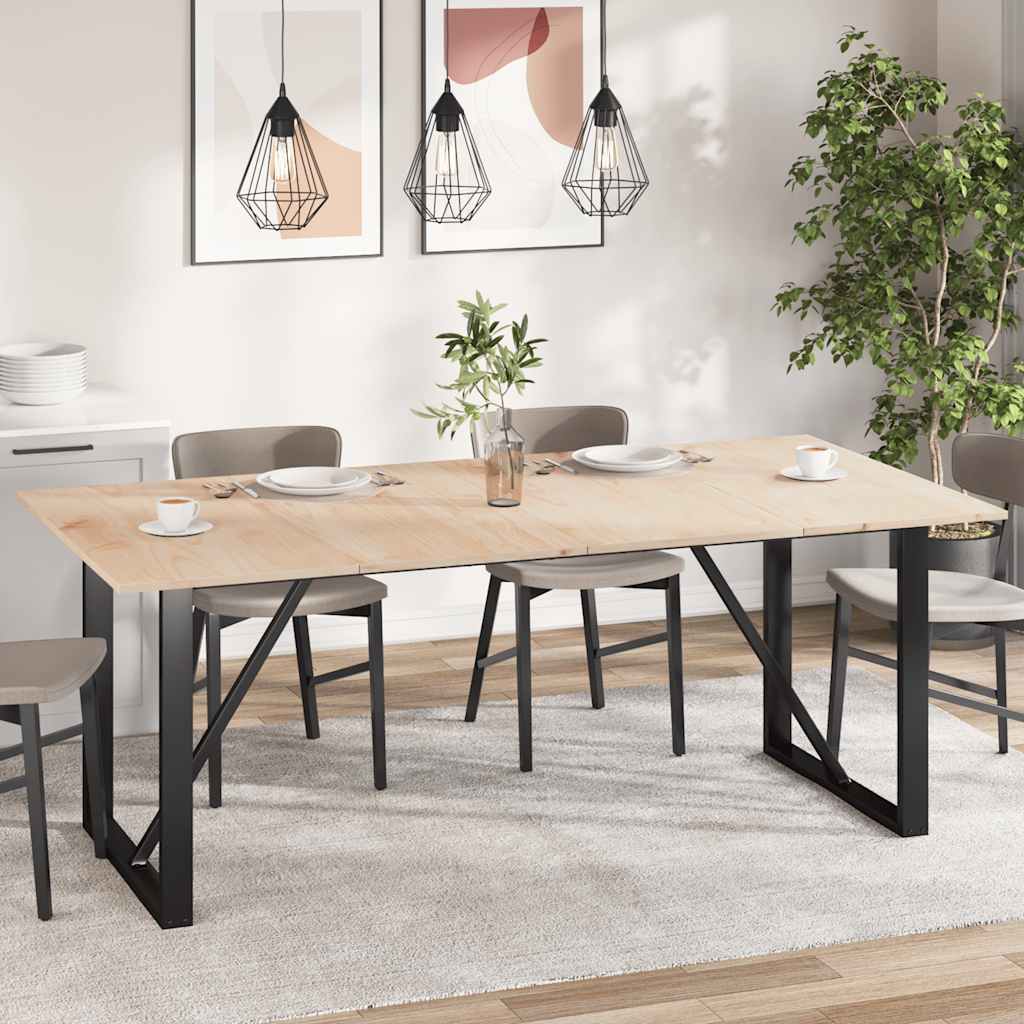 Tablero de mesa rectangular 2 uds madera de pino 60x30x1,7 cm