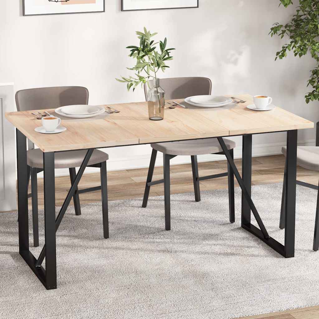 Tablero de mesa rectangular 2 uds madera de pino 60x30x1,7 cm