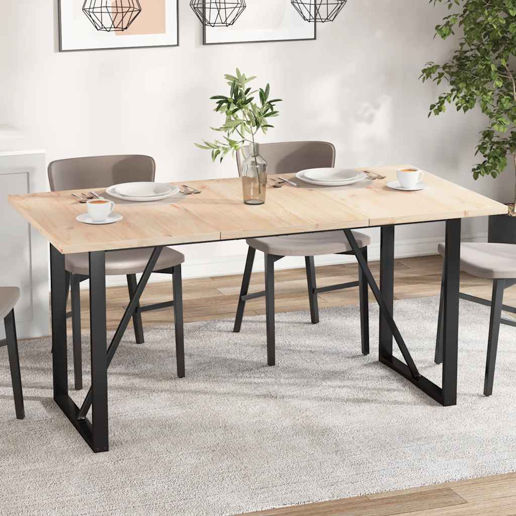 Tablero de mesa rectangular 2 uds madera de pino 60x30x1,7 cm