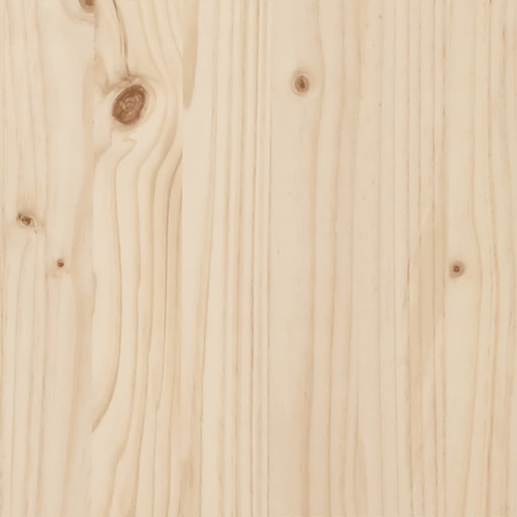 Mesa de centro marco O madera maciza pino y acero 100x50x45 cm