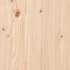 Mesa de centro marco O madera maciza pino y acero 100x50x45 cm