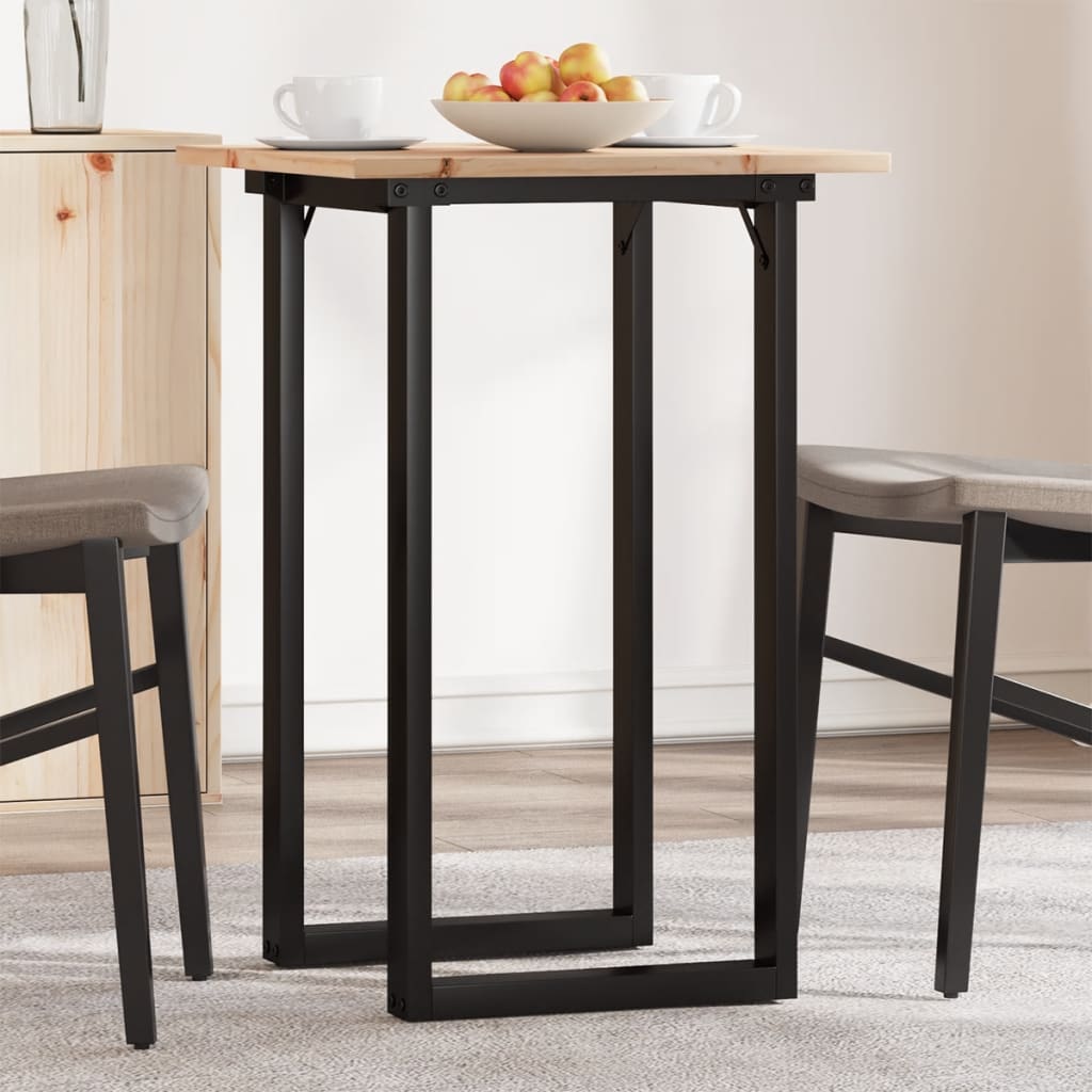 Mesa de comedor 140x70x75 cm madera maciza acacia