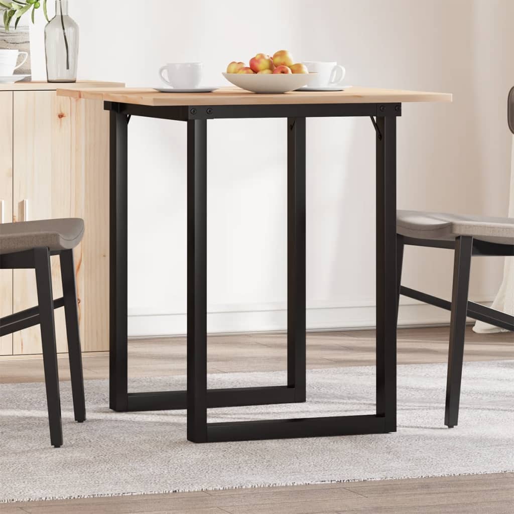 Mesa de comedor 140x70x75 cm madera maciza acacia