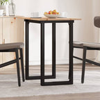 Mesa de comedor 140x70x75 cm madera maciza acacia