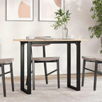 Mesa de comedor 140x70x75 cm madera maciza acacia