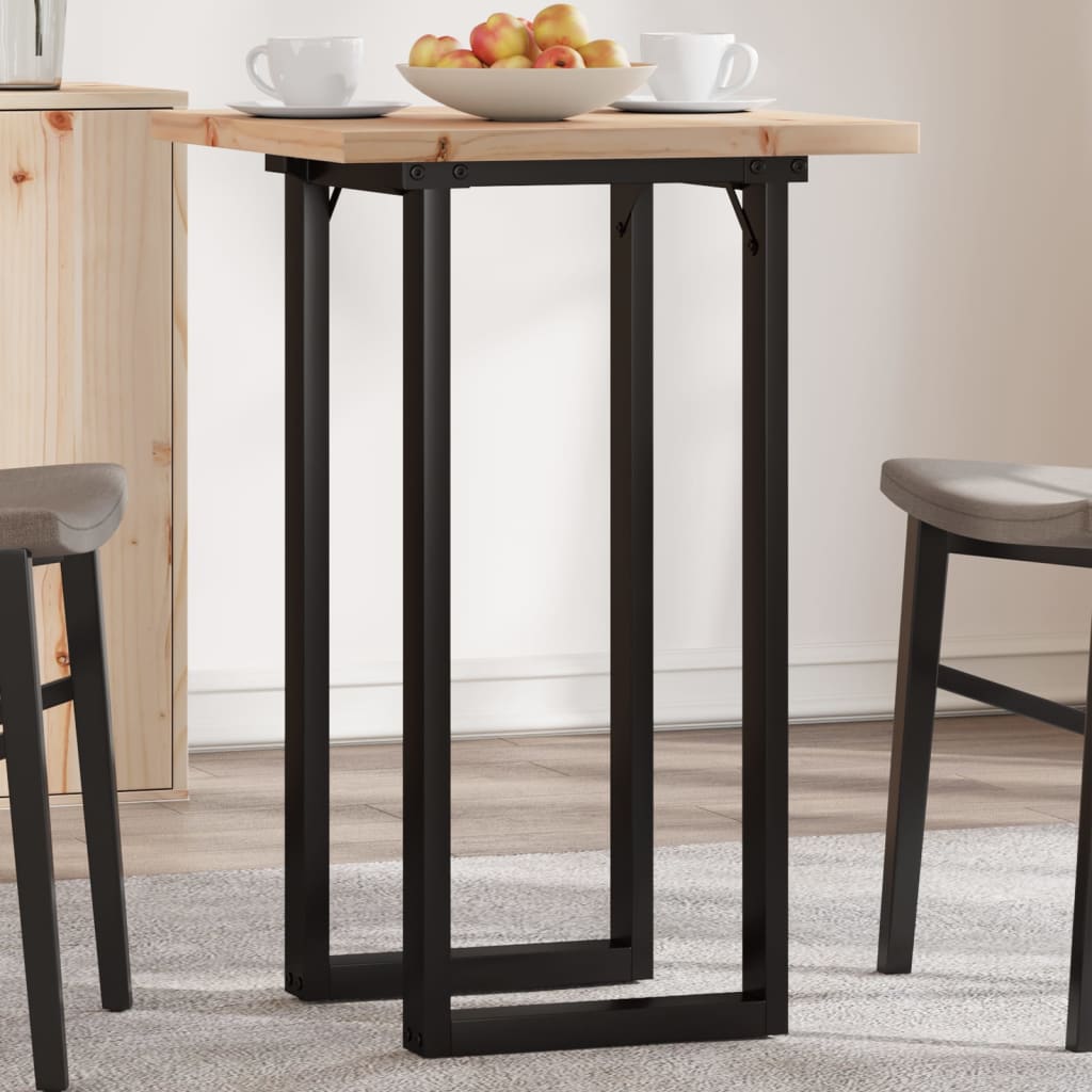 Mesa de comedor 140x70x75 cm madera maciza acacia
