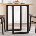 Mesa de comedor 140x70x75 cm madera maciza acacia