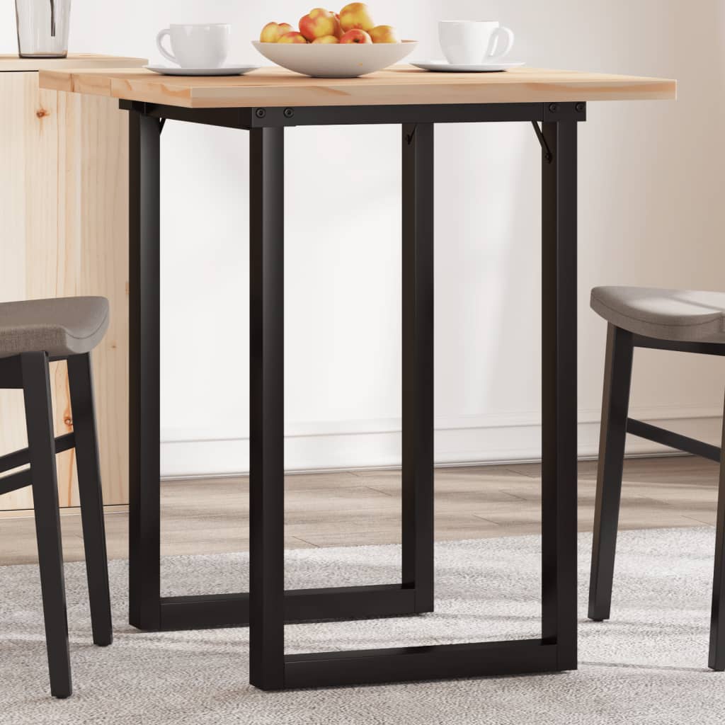 Mesa de comedor 140x70x75 cm madera maciza acacia